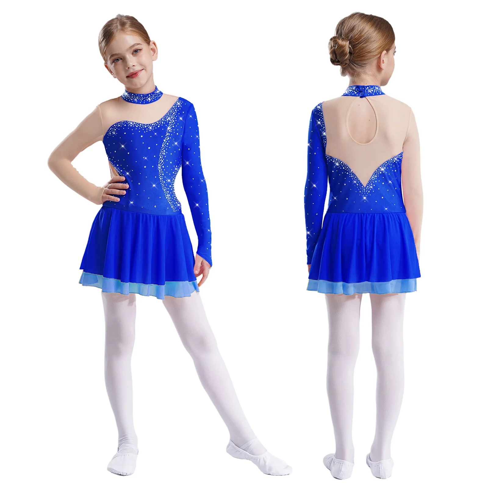 Kids Girls Rhinestone Gymnastics Ballet Lyrical Leotards Costume Artistic Figure Skating Tutu Ballroom Dance Competition Dress
Kids Girls Rhinestone Gymnastics Ballet Lyrical Leotards Costume Artistic Figure Skating Tutu Ballroom Dance Competition Dress