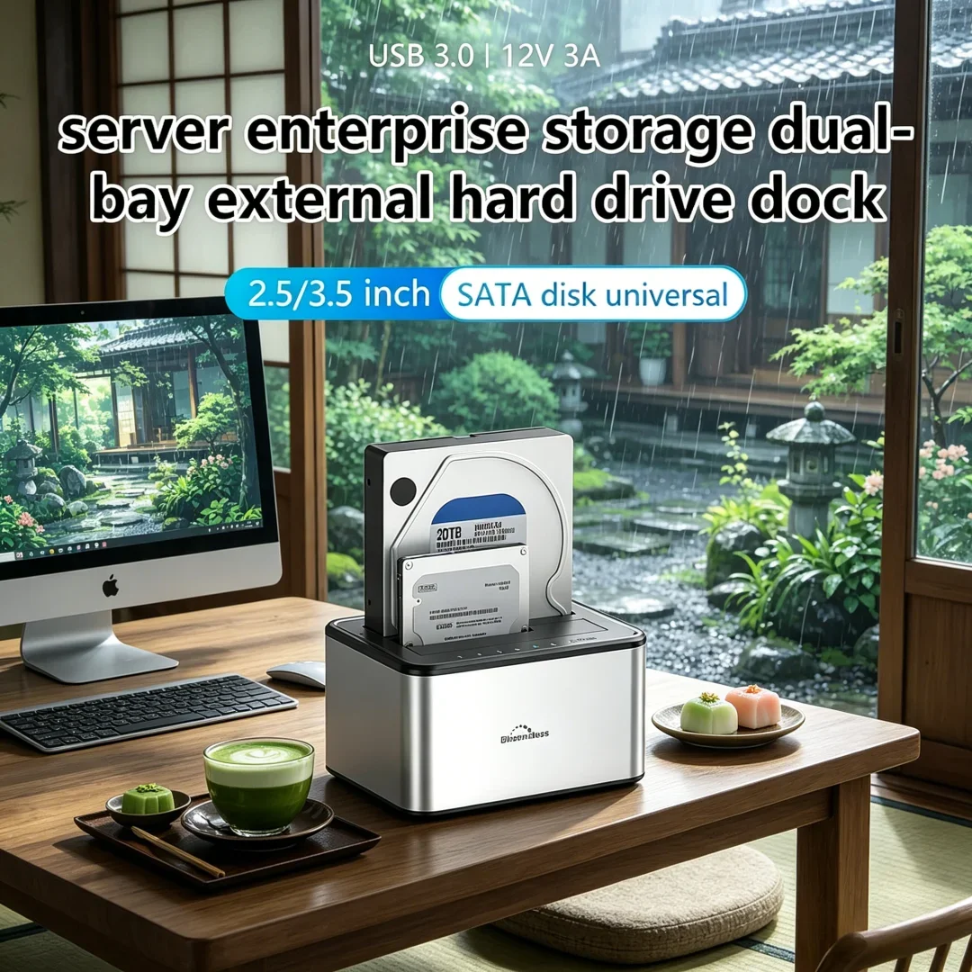 Sophisticated Dual Bay HDD Box Docking Station Robust SSD Case Offline Clone SATA to USB 3.0 Adapter Duplicator for 2.5 3.5
Sophisticated Dual Bay HDD Box Docking Station Robust SSD Case Offline Clone SATA to USB 3.0 Adapter Duplicator for 2.5 3.5