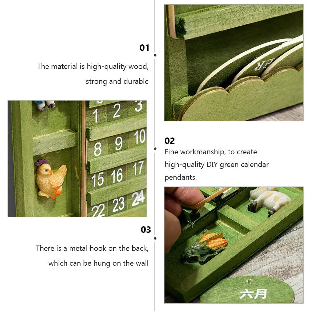 1Pcs Wooden Perpetual Calendar Hanging Xmas Decor Animal Zodiac Wall Ornament Green Hanging Calendar Decor Christmas Adornment
1Pcs Wooden Perpetual Calendar Hanging Xmas Decor Animal Zodiac Wall Ornament Green Hanging Calendar Decor Christmas Adornment