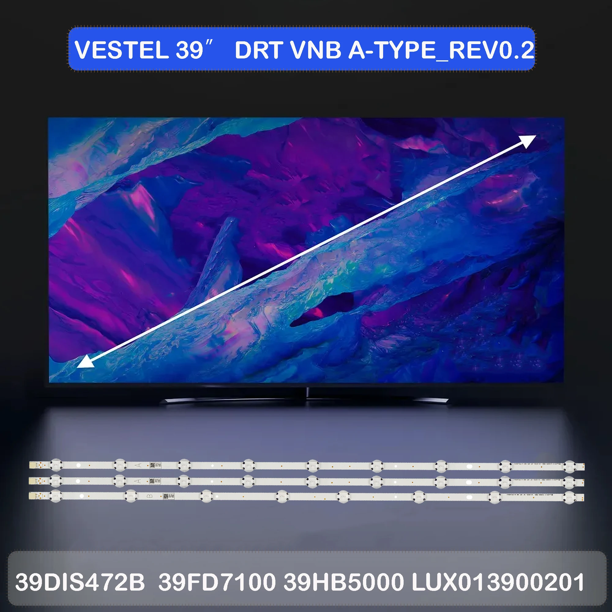 LED Strip For 39HL560 TX39GS352B TX39GS352E TX-39DW334 TX-39EW334 LUX01390001 LUX013900201 LUX013900301 LUX013900101
LED Strip For 39HL560 TX39GS352B TX39GS352E TX-39DW334 TX-39EW334 LUX01390001 LUX013900201 LUX013900301 LUX013900101