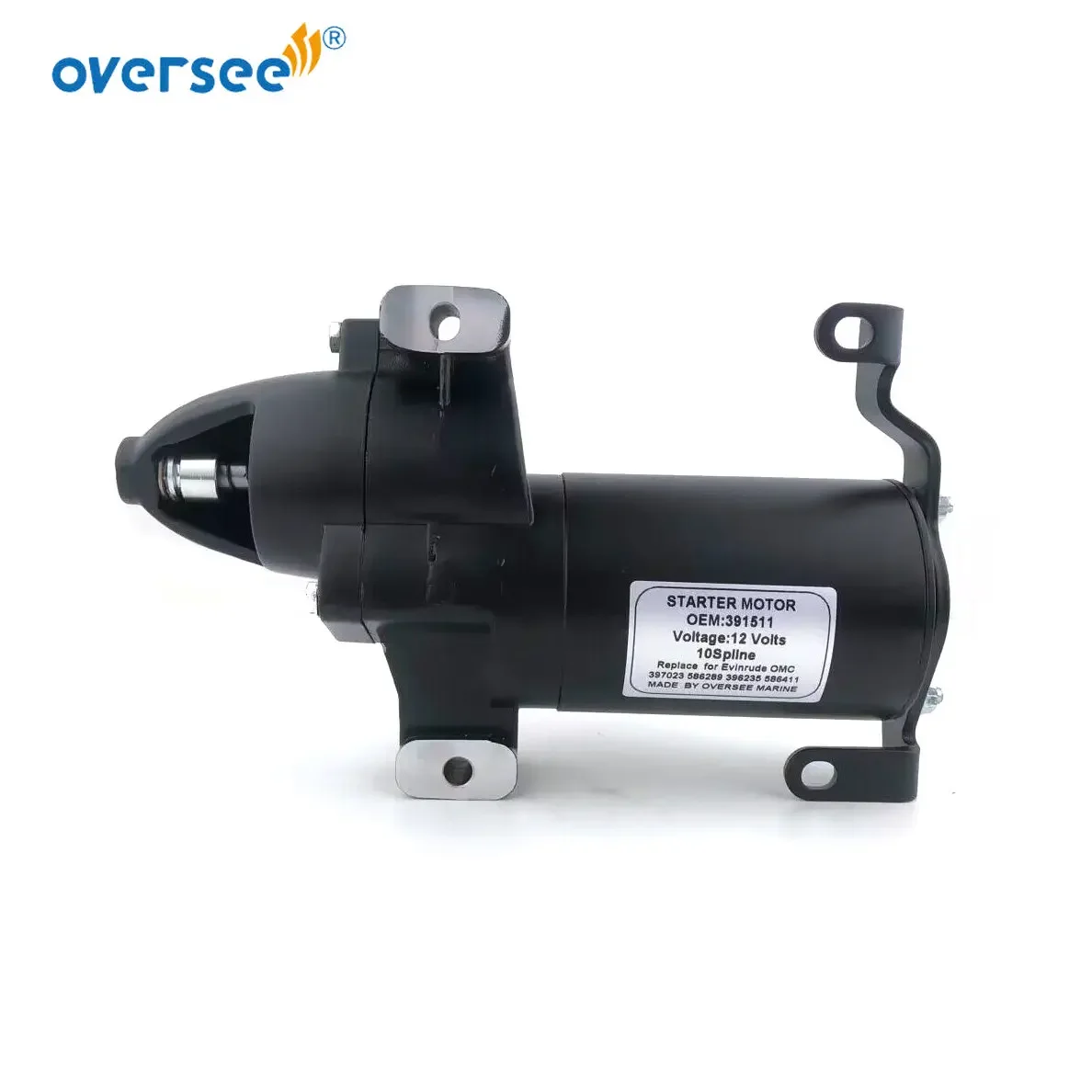 391511 Starter Motor for Evinrude Johnson Marine Outboard Engine 115-300hp Replaces 584799 396235 397023 586289 586890
391511 Starter Motor for Evinrude Johnson Marine Outboard Engine 115-300hp Replaces 584799 396235 397023 586289 586890