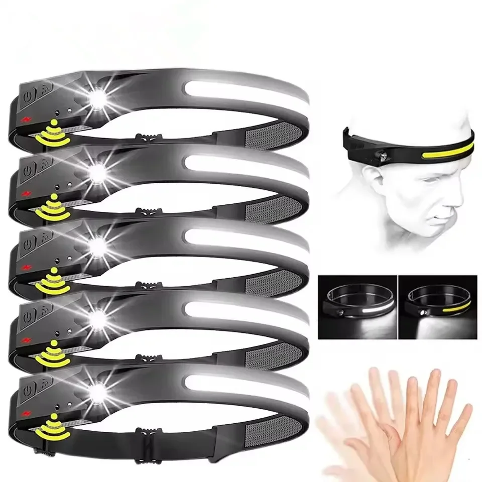 230°Bright Beam Headlamp LED Sensor Head lamp Built-in Battery USB Rechargeable Head Flashlight Outdoor Camping Fishing Headlig
230°Bright Beam Headlamp LED Sensor Head lamp Built-in Battery USB Rechargeable Head Flashlight Outdoor Camping Fishing Headlig