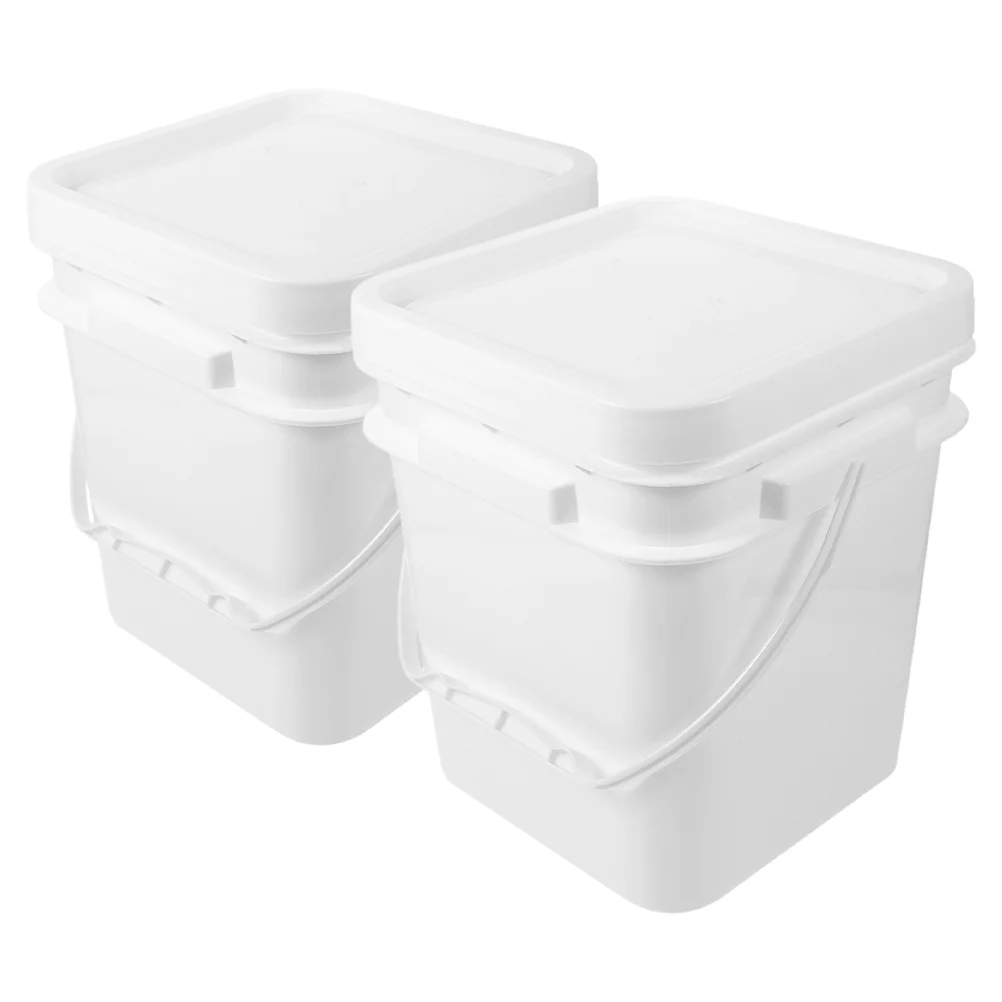 2 Pcs Paint Bucket Storage with Lid Container Pigment Can Plastic Empty for Painting
2 Pcs Paint Bucket Storage with Lid Container Pigment Can Plastic Empty for Painting