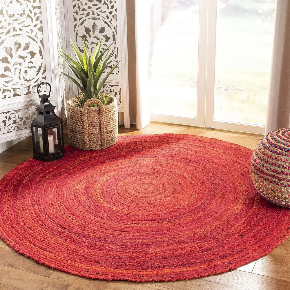 Braided Collection 7' Round Red BRD452Q Handmade Country Cottage Reversible Cotton Entryway Foyer Living Room Bedroom Kitchen Ar
Braided Collection 7' Round Red BRD452Q Handmade Country Cottage Reversible Cotton Entryway Foyer Living Room Bedroom Kitchen Ar