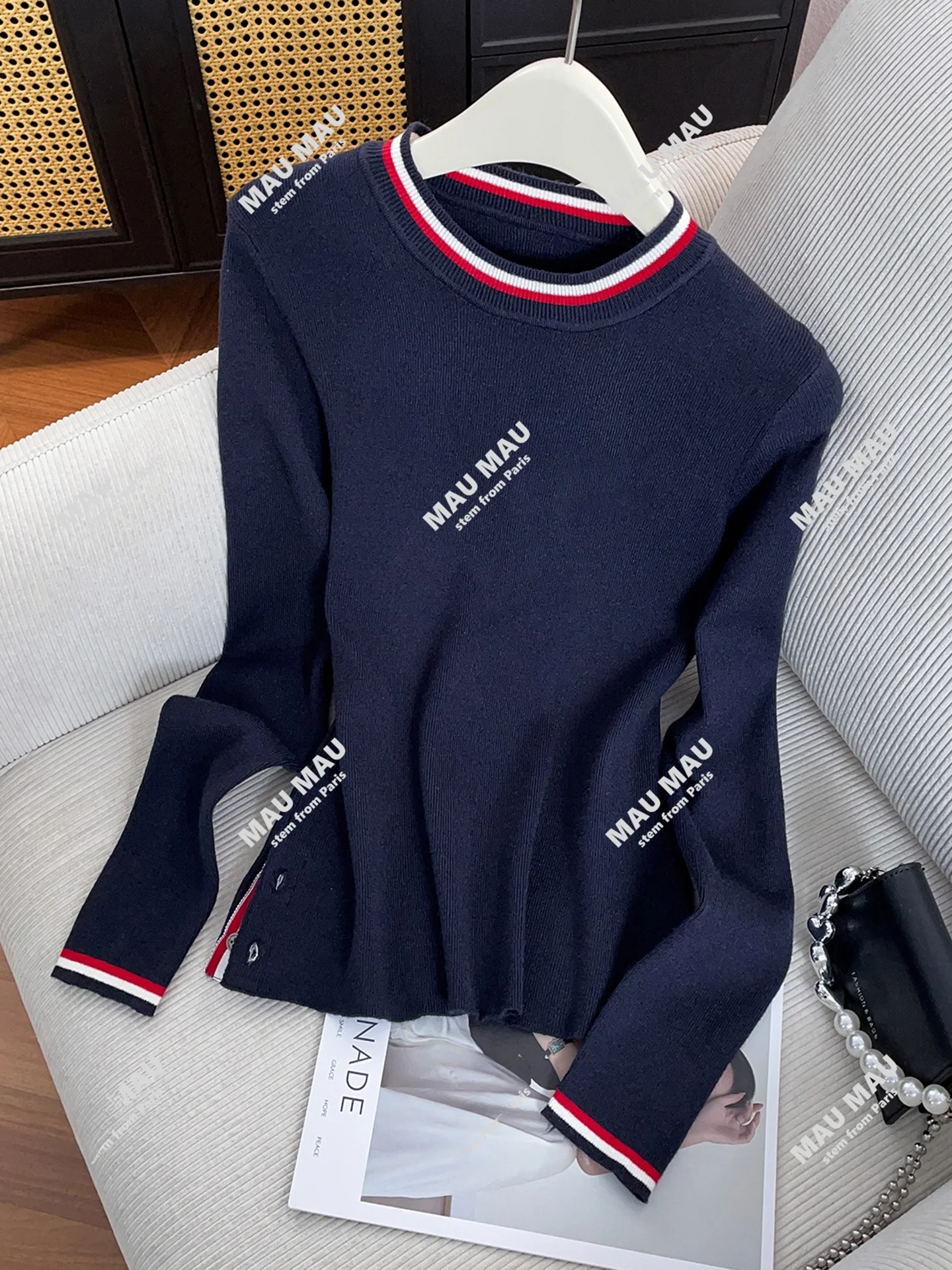 Casual Stripe Knitwear Top Women's Faionable All-Match Autumn New Arrival Comfortable Long Sve round Ne Pullover Sweater
Casual Stripe Knitwear Top Women's Faionable All-Match Autumn New Arrival Comfortable Long Sve round Ne Pullover Sweater