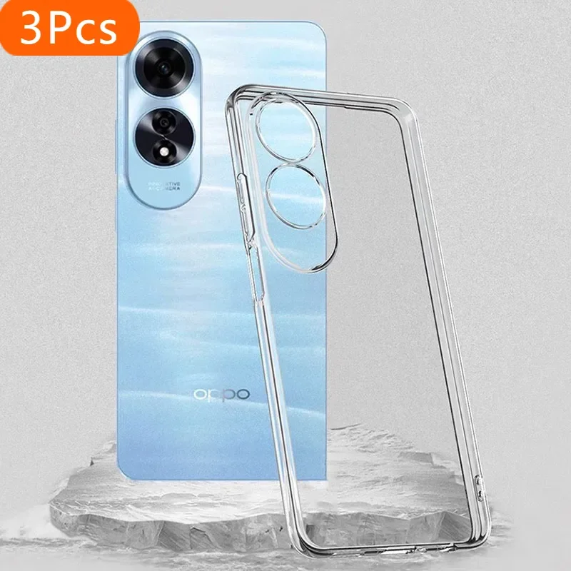 3Pcs Simple Slim Soft TPU Clear Transparent Phone Case On For OPPO A60 4G OPPOA60 4G Cover Fundas Capa
3Pcs Simple Slim Soft TPU Clear Transparent Phone Case On For OPPO A60 4G OPPOA60 4G Cover Fundas Capa