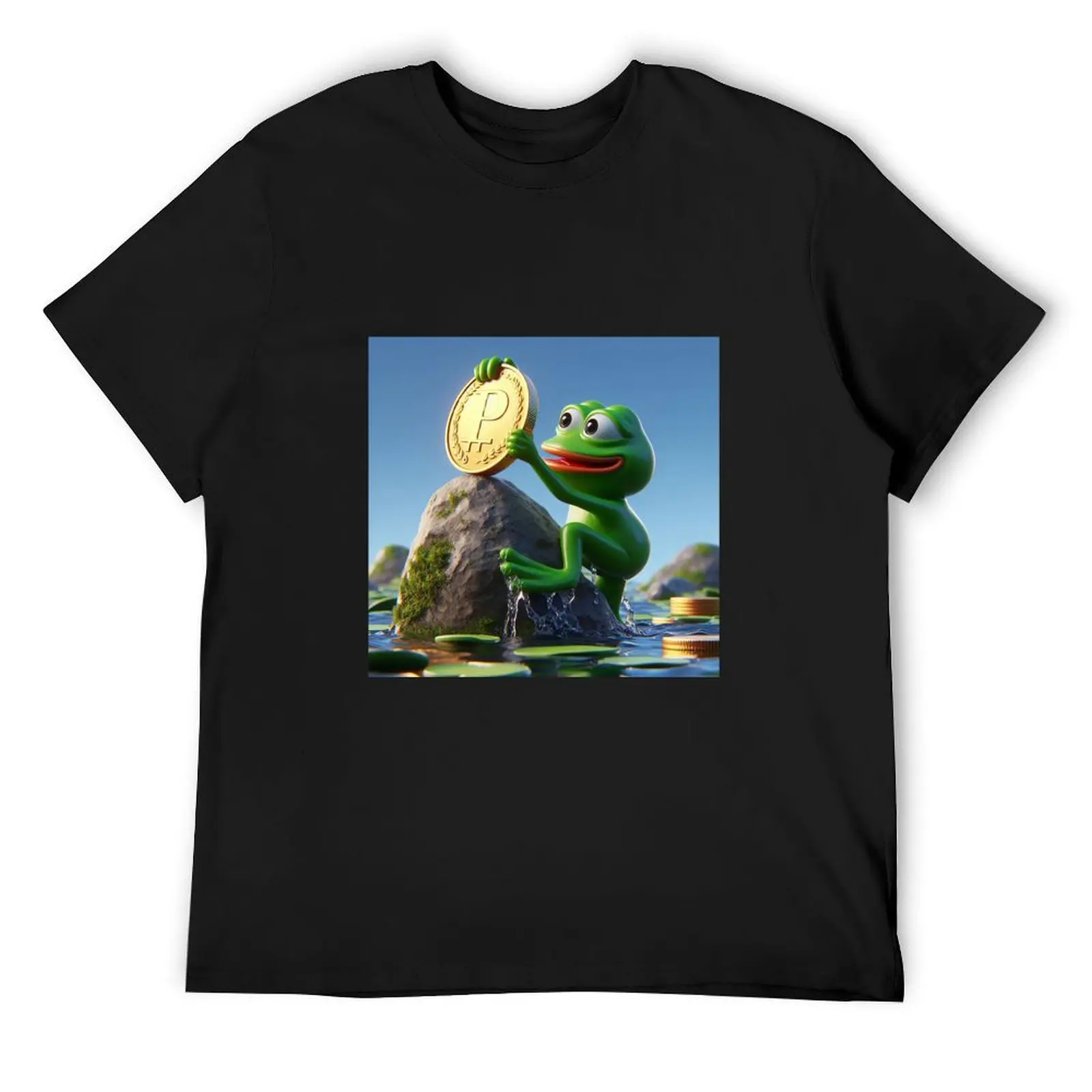 PEPE Coin Saves the Day T-Shirt summer shirt oversize t-shirts man Louboutins mens fashion 
PEPE Coin Saves the Day T-Shirt summer shirt oversize t-shirts man Louboutins mens fashion