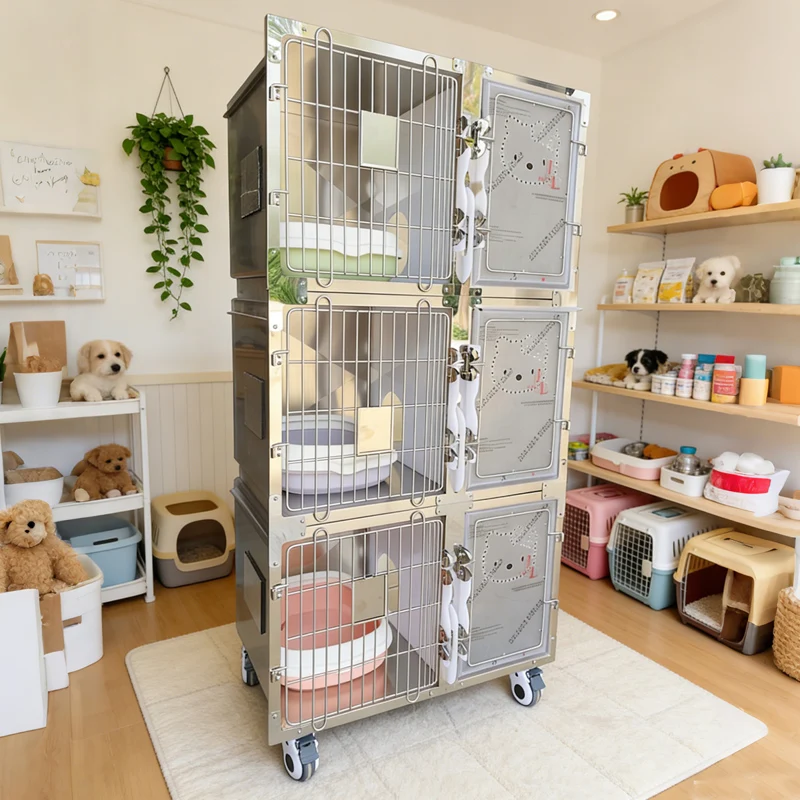 Stainless Steel Veterinary Pet Cage Animal Hospitalization Kennel Recovery Cage Veterinary Clinic Medical Equipment Animal Cage
Stainless Steel Veterinary Pet Cage Animal Hospitalization Kennel Recovery Cage Veterinary Clinic Medical Equipment Animal Cage