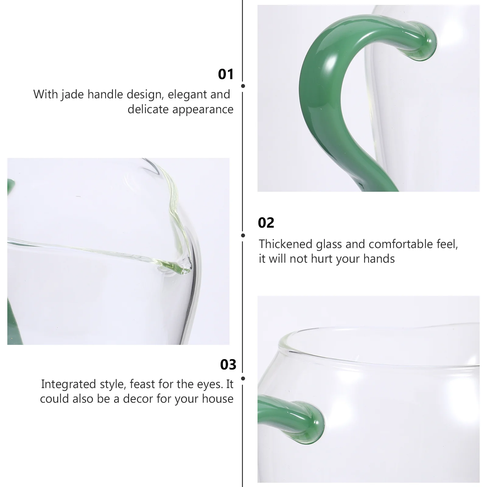 Glass Tea Kettle Glass Teapot with Handle Clear Wine Storage Container Anti-explosion Water Pitcher
Glass Tea Kettle Glass Teapot with Handle Clear Wine Storage Container Anti-explosion Water Pitcher