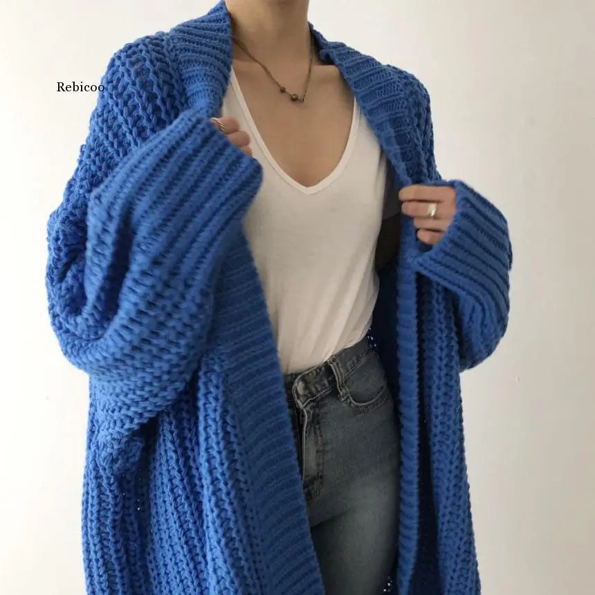 Long Sleeve Solid Color Knitting Cardigan Sweaters for Women Autumn Winter Oversized V Neck Loose Casual Knitted Coat
Long Sleeve Solid Color Knitting Cardigan Sweaters for Women Autumn Winter Oversized V Neck Loose Casual Knitted Coat