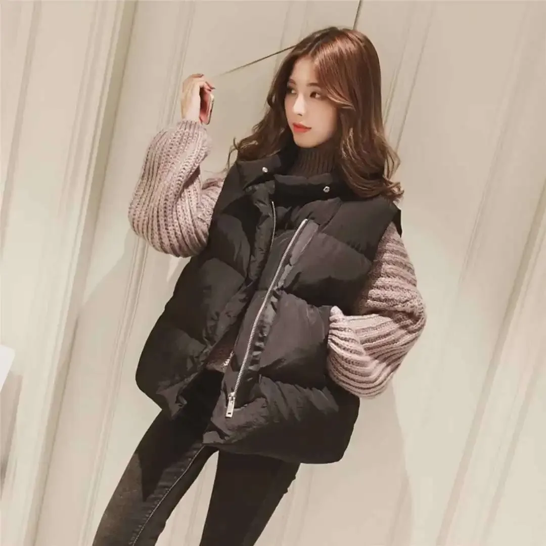 Solid Color Lady Giletes Quilted Cold Casual Warm New Outerwear Autumn Women's Padded Cotton Vests Elegant Demi-season Insulated
Solid Color Lady Giletes Quilted Cold Casual Warm New Outerwear Autumn Women's Padded Cotton Vests Elegant Demi-season Insulated