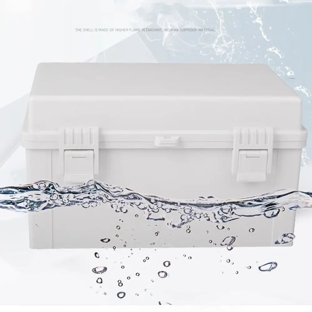 IP67 Electrical Junction Box Waterproof Enclosure With Hasp Outdoor Sealed Switch Power Case White Plastic Distribution Boxes
IP67 Electrical Junction Box Waterproof Enclosure With Hasp Outdoor Sealed Switch Power Case White Plastic Distribution Boxes