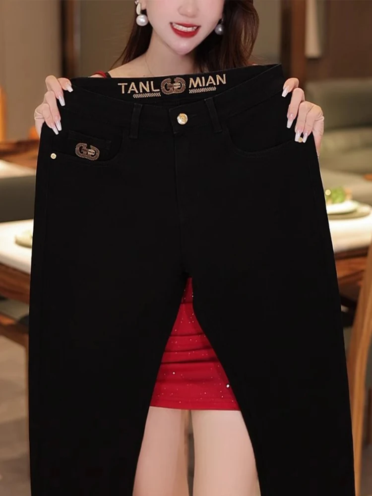 Elegant Black Stretchy Straight Leg Jeans Men's Casual Lightweight Long Trousers Spring Autumn New Arrival Premium Quality
Elegant Black Stretchy Straight Leg Jeans Men's Casual Lightweight Long Trousers Spring Autumn New Arrival Premium Quality