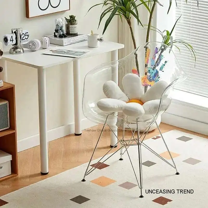 Transparent Design Makeup Dining Chair Creative Relax Beautiful Bedroom Dining Chair Backrest Sedie Pranzo Kitchen Furniture
Transparent Design Makeup Dining Chair Creative Relax Beautiful Bedroom Dining Chair Backrest Sedie Pranzo Kitchen Furniture