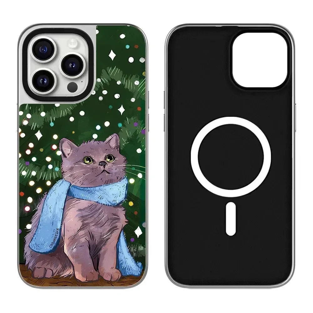 Snowflake Cat Black Silver Border iPhone 12 13 14 15 16 Pro Max Mirror Surface MagSafe Case Cover Shell
Snowflake Cat Black Silver Border iPhone 12 13 14 15 16 Pro Max Mirror Surface MagSafe Case Cover Shell
