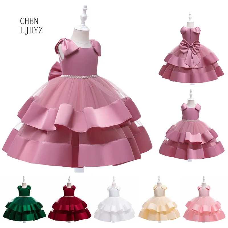 Princess Pageant Dress Toddler Kids Layer Cake Puffy Tulle Bow Sleeves Birthday Party Performance Gown
Princess Pageant Dress Toddler Kids Layer Cake Puffy Tulle Bow Sleeves Birthday Party Performance Gown