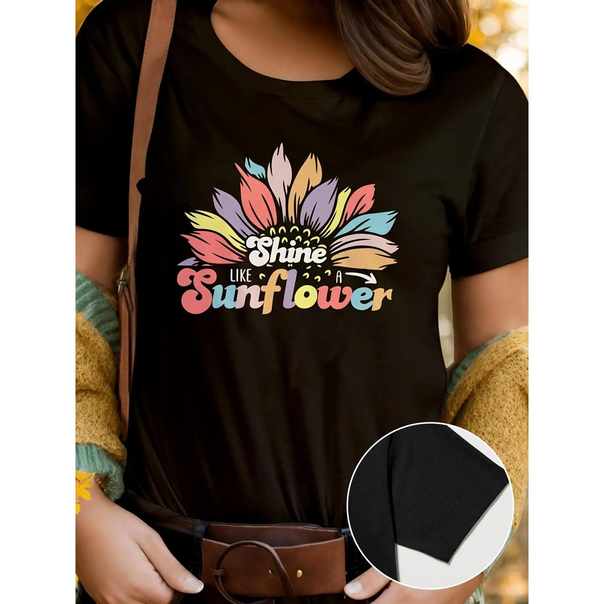 Shine Like Sunflower T-Shirt | Colorful Floral Graphic Tee | Perfect Gift for Women & Summer Fashion
Shine Like Sunflower T-Shirt | Colorful Floral Graphic Tee | Perfect Gift for Women & Summer Fashion