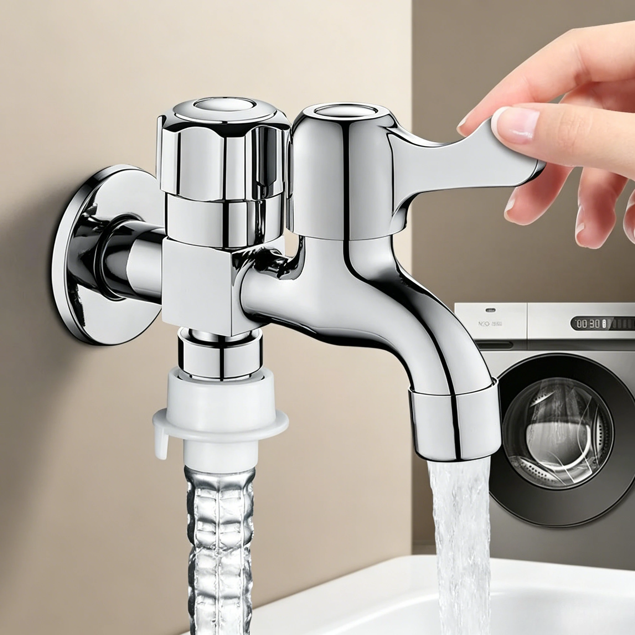 Stainless Steel Faucet Double Outlet Dual Control Water Tap One in Two Out Bidet Faucet for Bathroom Sink Mixer Accessory
Stainless Steel Faucet Double Outlet Dual Control Water Tap One in Two Out Bidet Faucet for Bathroom Sink Mixer Accessory