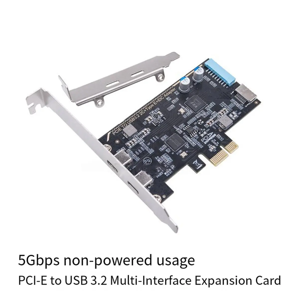 618 Mega Sale PCI-E to Type-C Adapter Card PCI-E to Type-Cx2+Type-E+19PIN Expansion Card 5Gbps USB3.2 GEN1 for Win7/8/10/11
618 Mega Sale PCI-E to Type-C Adapter Card PCI-E to Type-Cx2+Type-E+19PIN Expansion Card 5Gbps USB3.2 GEN1 for Win7/8/10/11