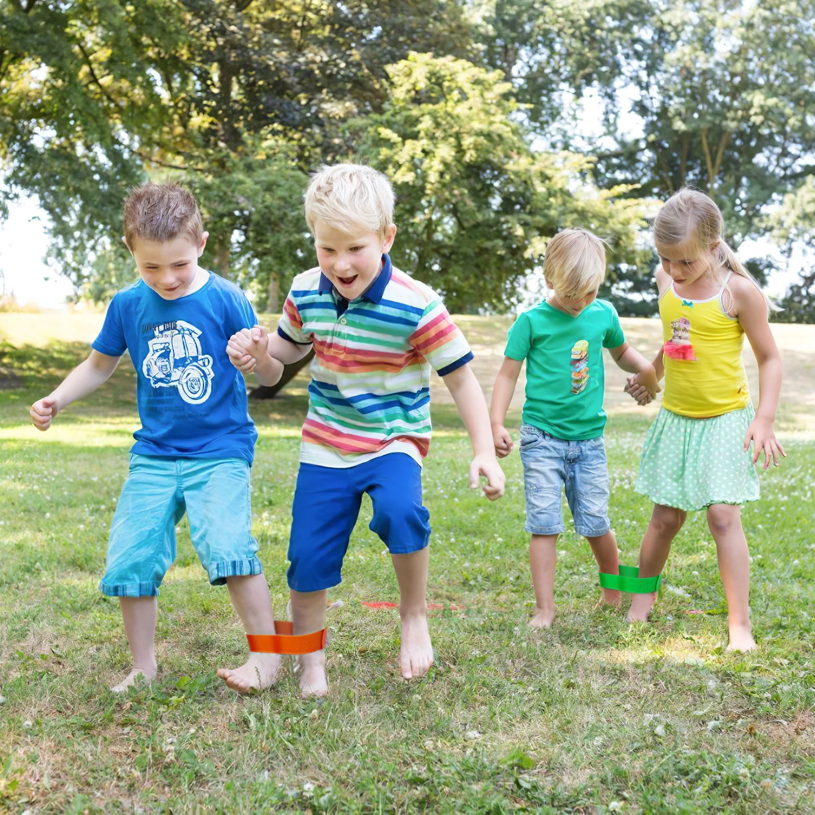 6pcs Elastic Tie Ropes Race Bands Reflective Straps Two People Three-legged Kids Game Soft Wear-resistant Waterproof
6pcs Elastic Tie Ropes Race Bands Reflective Straps Two People Three-legged Kids Game Soft Wear-resistant Waterproof