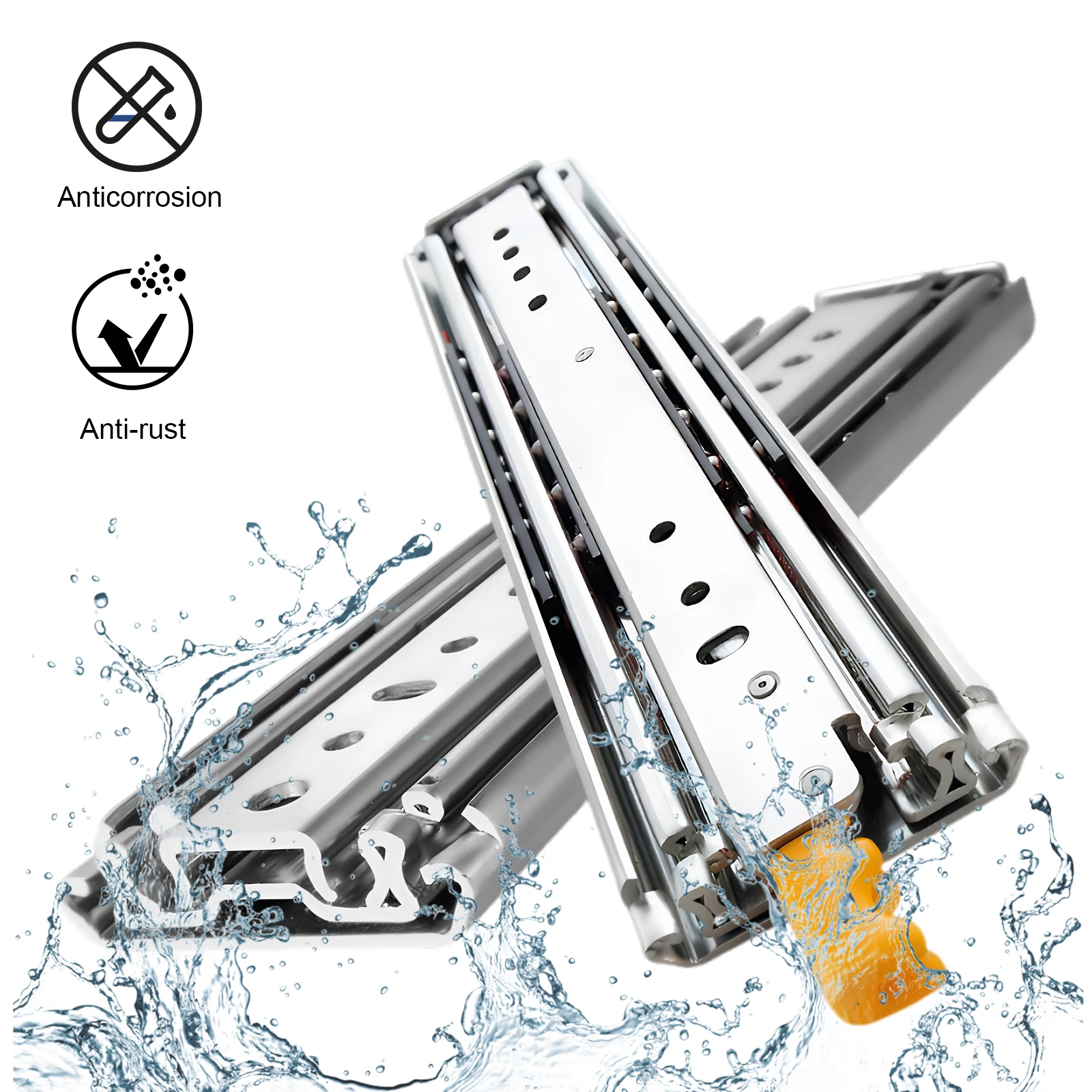 Пара 44-дюймовых направляющих для шкафов с полным выдвижением, на шарикоподшипниках, с фиксатором, для автодомов, инструментальных ящиков и хранения
Пара 44-дюймовых направляющих для шкафов с полным выдвижением, на шарикоподшипниках, с фиксатором, для автодомов, инструментальных ящиков и хранения