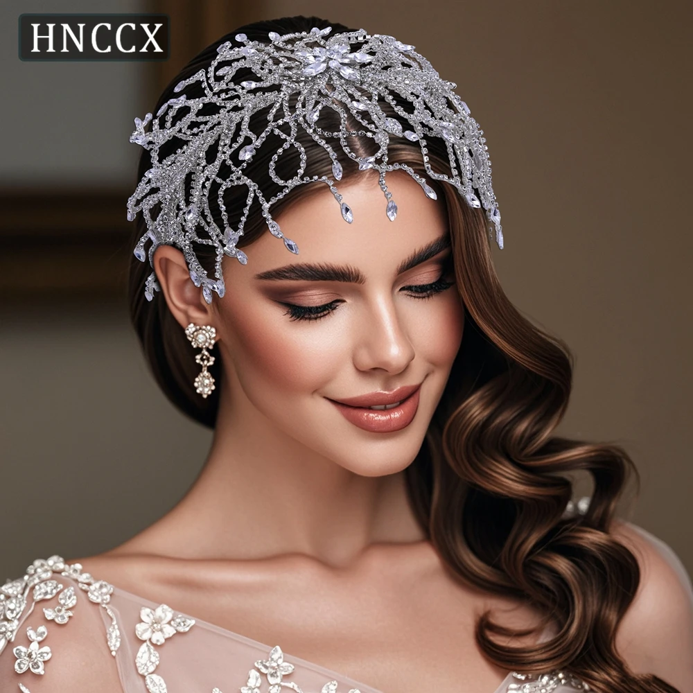Головной убор HNCCX ручной работы для невесты, аксессуары для волос, блестящий свадебный головной убор с кристаллами, фотоаксессуары для женских тиаров CP423
Головной убор HNCCX ручной работы для невесты, аксессуары для волос, блестящий свадебный головной убор с кристаллами, фотоаксессуары для женских тиаров CP423