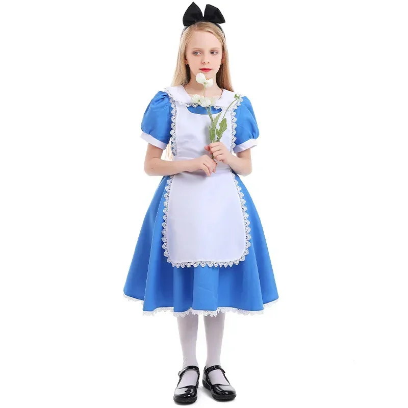 Anime Alice Girl Dress Girl Tea Party Dress Blue Pastures Parent-child Costumes Blue Gown Stage Costume Casual Outfit
Anime Alice Girl Dress Girl Tea Party Dress Blue Pastures Parent-child Costumes Blue Gown Stage Costume Casual Outfit