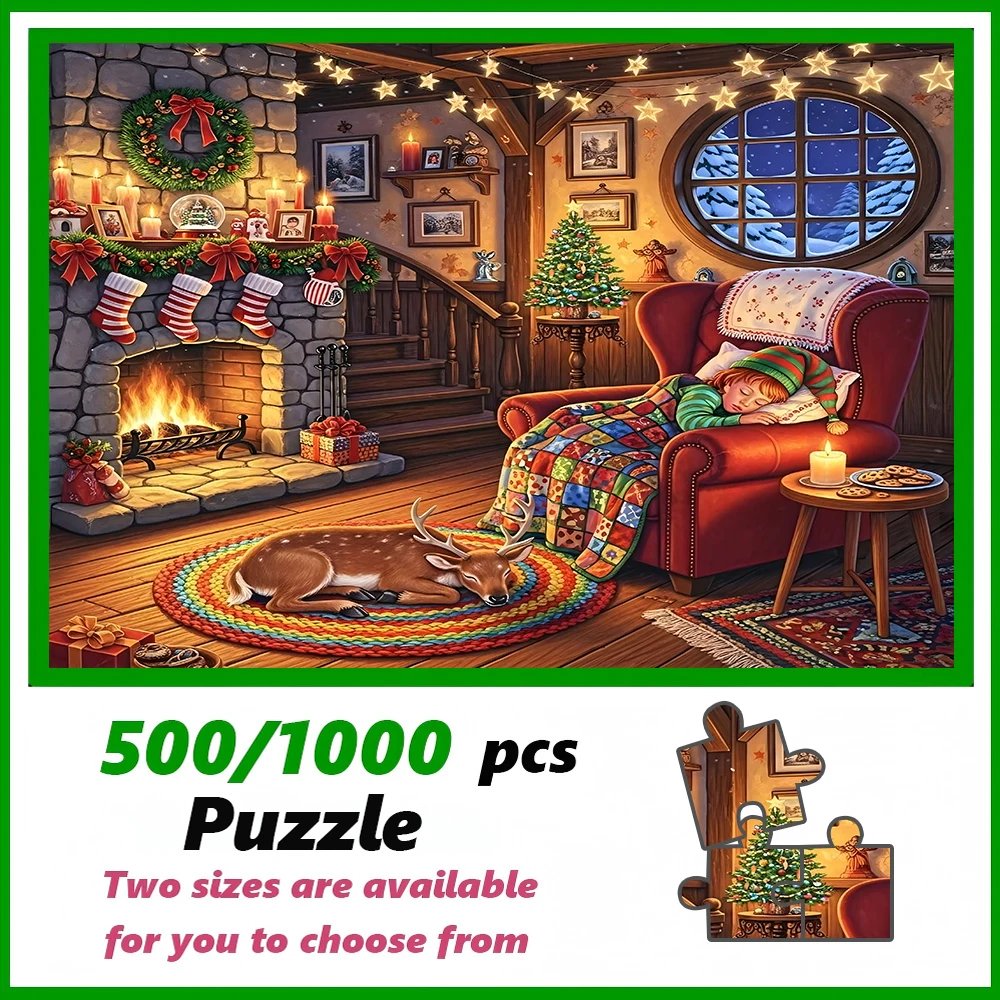 A high-quality 500/1000-piece puzzle, perfect for adults, is a fun family game that helps relieve stress and is great for birthd
A high-quality 500/1000-piece puzzle, perfect for adults, is a fun family game that helps relieve stress and is great for birthd