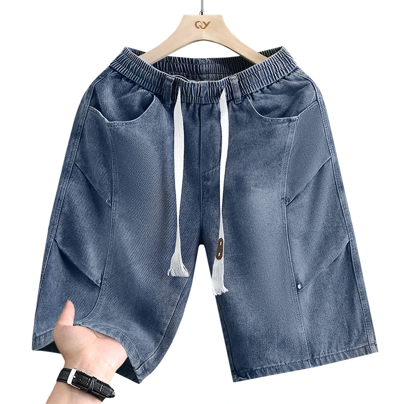 Men's Cargo Shorts New Summer Fashion Thin Cotton Blend Casual Denim 5-Point Pants Street Trendy Daily Comfortable Jean Shorts
Men's Cargo Shorts New Summer Fashion Thin Cotton Blend Casual Denim 5-Point Pants Street Trendy Daily Comfortable Jean Shorts
