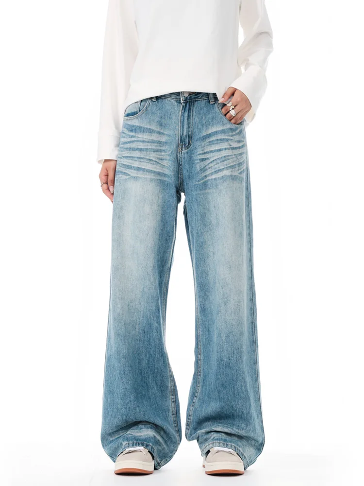 Ретро-джинсы в американском стиле, синие, прямые, широкие, повседневные, свободного кроя, для мужчин и женщин, универсальные, молодежный тренд
Ретро-джинсы в американском стиле, синие, прямые, широкие, повседневные, свободного кроя, для мужчин и женщин, универсальные, молодежный тренд