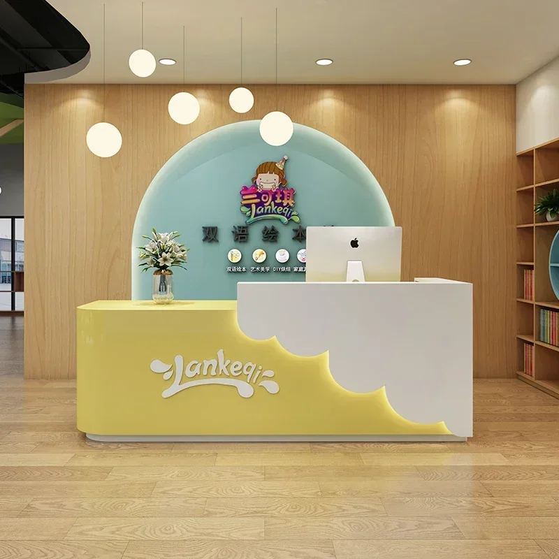 Cash Cabinet Restaurant Furniture Reception Desk Irregular Salon Professional Office Modern Counter Bureau Podium Church
Cash Cabinet Restaurant Furniture Reception Desk Irregular Salon Professional Office Modern Counter Bureau Podium Church