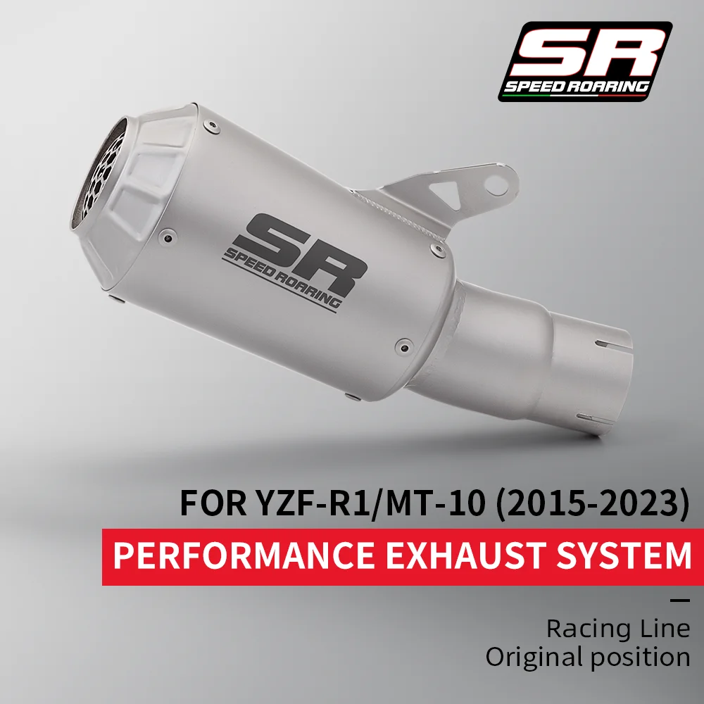 Racing Style Motorcycle Exhaust Muffler Slip On Fit YZF-R1 MT-10 15-2023
Racing Style Motorcycle Exhaust Muffler Slip On Fit YZF-R1 MT-10 15-2023