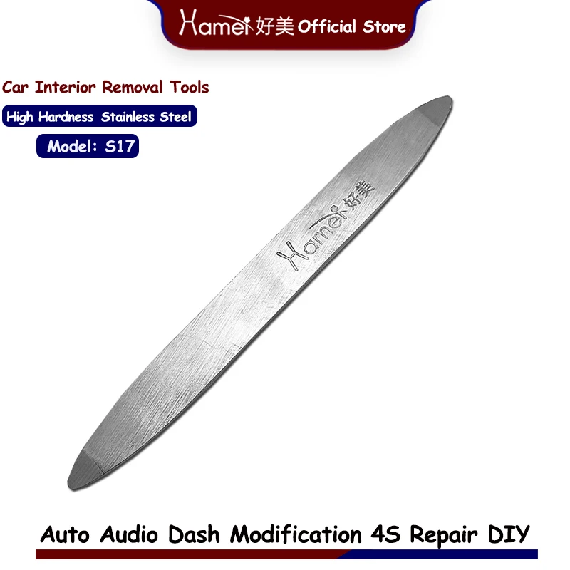 Hamei Wholesale Anti-Scratch Steel Car Navigation Removal Tools Auto Interior Panel Clip Remover Pry Bar For Audi 8Y 8V B6
Hamei Wholesale Anti-Scratch Steel Car Navigation Removal Tools Auto Interior Panel Clip Remover Pry Bar For Audi 8Y 8V B6