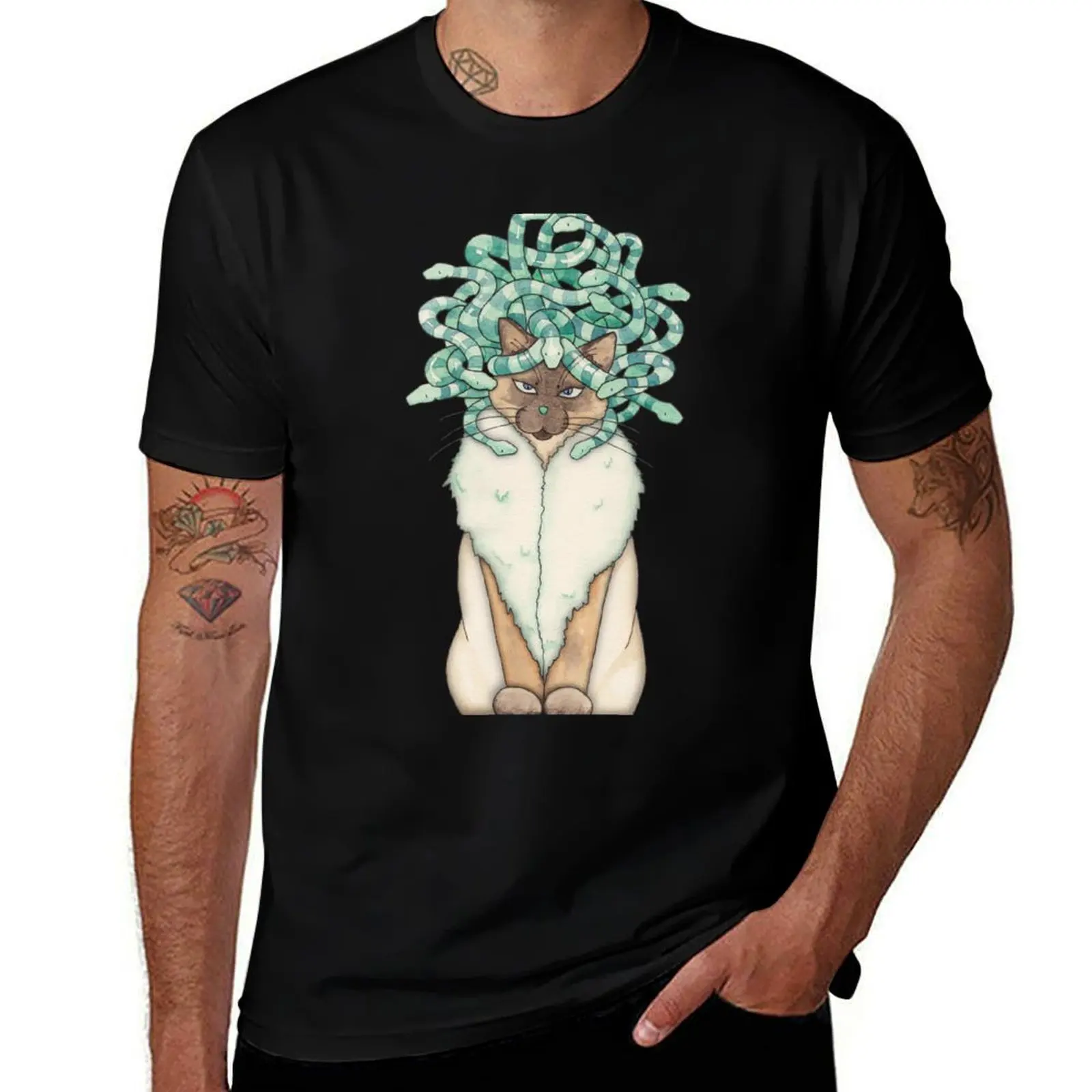 Medusa Cat T-Shirt Athletic Quick Dry T-Shirt for Men
Medusa Cat T-Shirt Athletic Quick Dry T-Shirt for Men