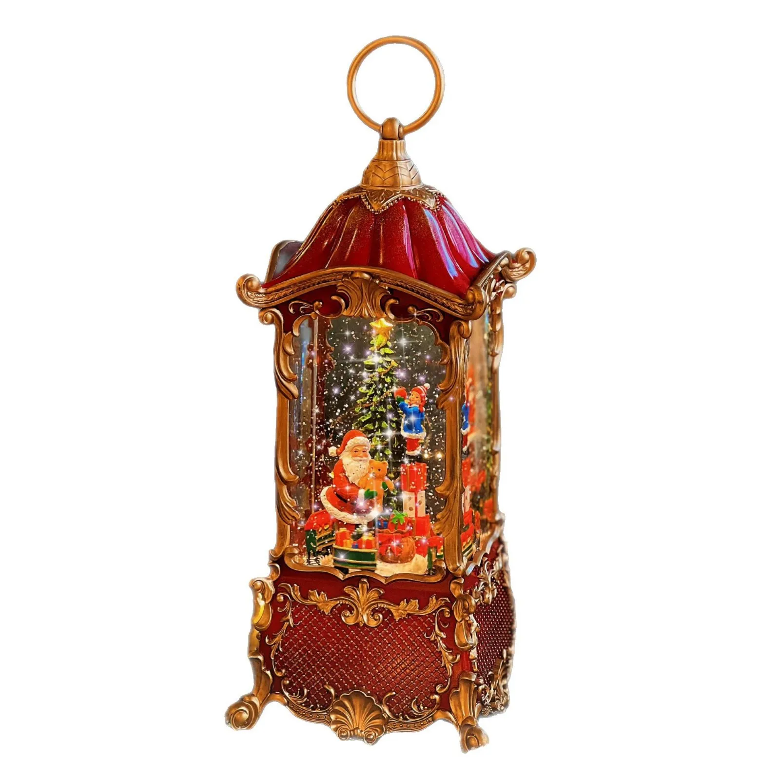 LED Lighted Snow Globe With Revolving Santa Claus Musical Christmas Water Lantern For Home Party Decorations
LED Lighted Snow Globe With Revolving Santa Claus Musical Christmas Water Lantern For Home Party Decorations
