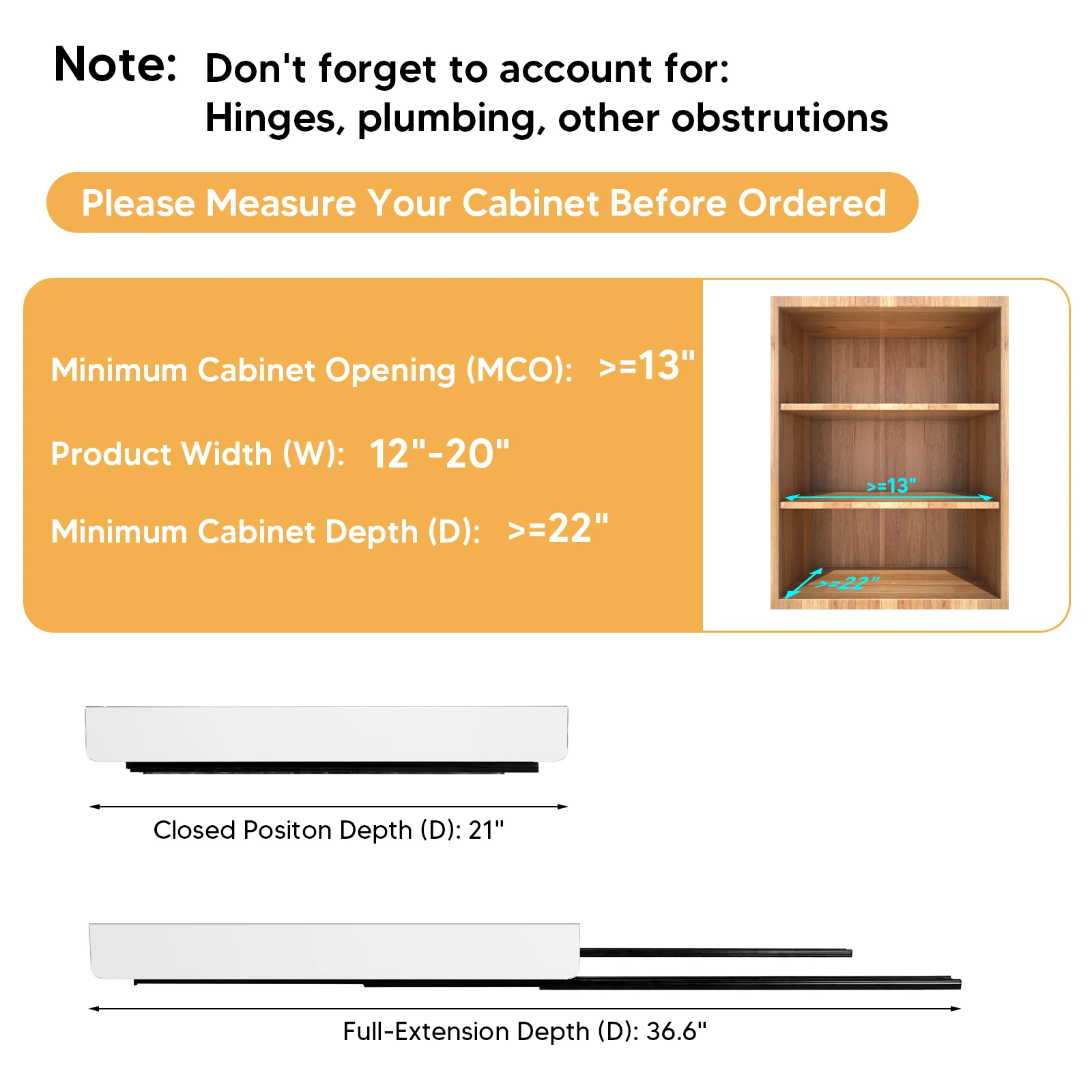 2 Pack Pull Out Cabinet Organizer Expandable Width(12inch-20inch) Pull Out Drawers For Cabinets No Drill Roll Out Shelves for Kitchen Pantry Home Pot and Pan (White)
2 Pack Pull Out Cabinet Organizer Expandable Width(12inch-20inch) Pull Out Drawers For Cabinets No Drill Roll Out Shelves for Kitchen Pantry Home Pot and Pan (White)