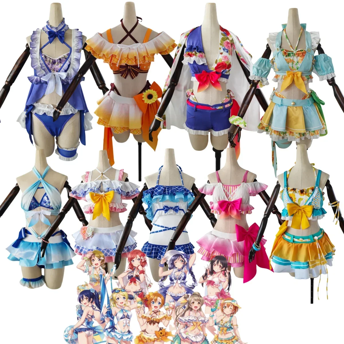 2025 RolePlay Outfit Love Live Days Μ's Honoka Kousaka Rin Hoshizora Nozomi Tojo Kotori Minami EliAyase Cosplay Costume Swimsuit
2025 RolePlay Outfit Love Live Days Μ's Honoka Kousaka Rin Hoshizora Nozomi Tojo Kotori Minami EliAyase Cosplay Costume Swimsuit