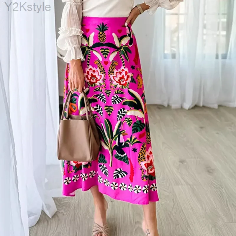 Women Printed A-line Skirt Elegent Female Plants and flowers printed zipper Skirts Fashion Spring Summer lady loose Skirt
Women Printed A-line Skirt Elegent Female Plants and flowers printed zipper Skirts Fashion Spring Summer lady loose Skirt