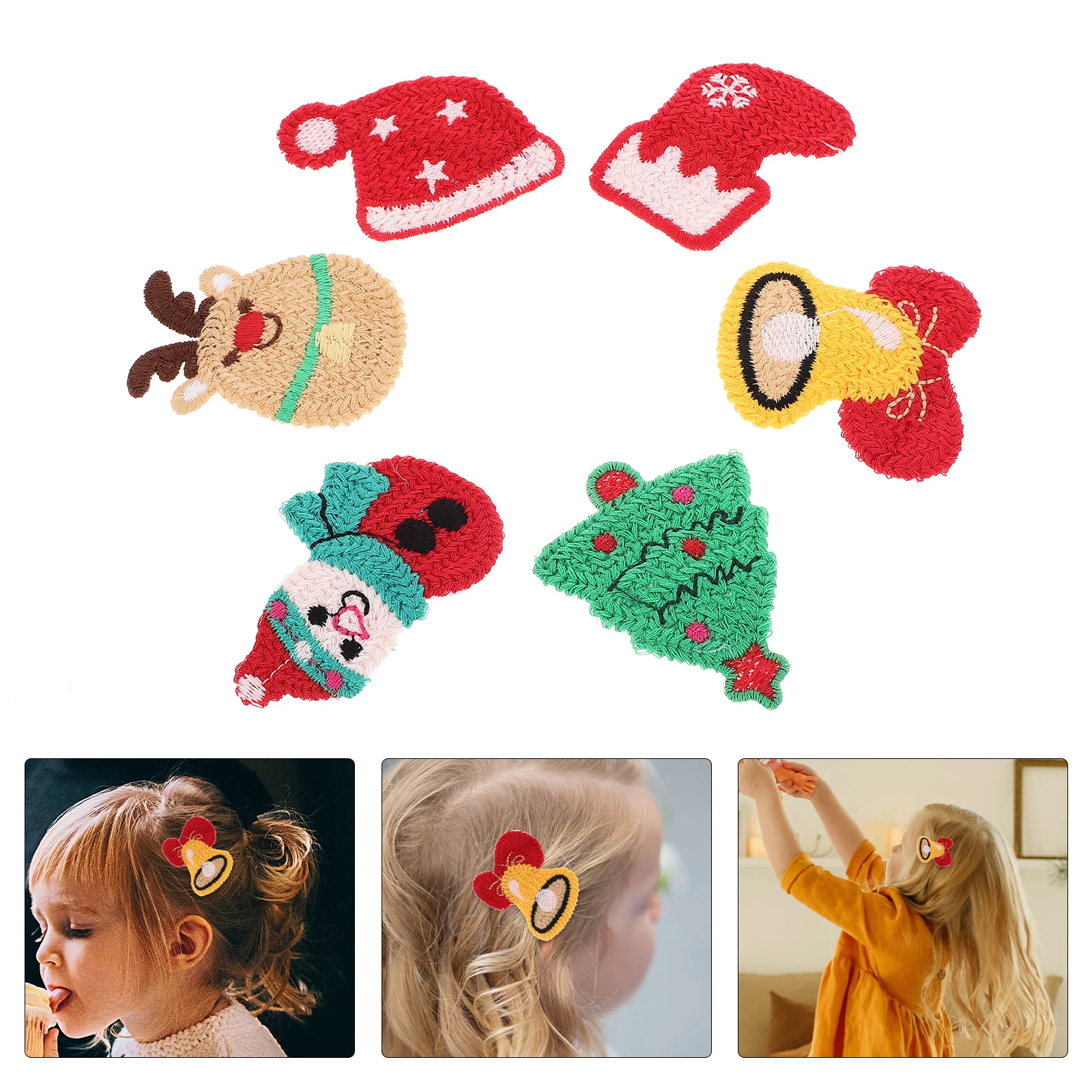 12Pcs Kids Hair Clips Xmas Knitted Christmas Accessories Snowman Hat Tree Elk Bell Socks Decorative Hairpins Cute Hair Clips
12Pcs Kids Hair Clips Xmas Knitted Christmas Accessories Snowman Hat Tree Elk Bell Socks Decorative Hairpins Cute Hair Clips
