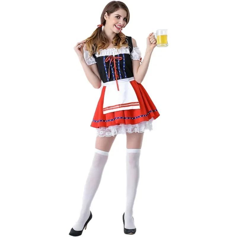Carnival Oktoberfest Costume Dress Women Germany Beer Maid Tavern Wench Waitress Outfit Cosplay Halloween Fancy Party Dresses
Carnival Oktoberfest Costume Dress Women Germany Beer Maid Tavern Wench Waitress Outfit Cosplay Halloween Fancy Party Dresses