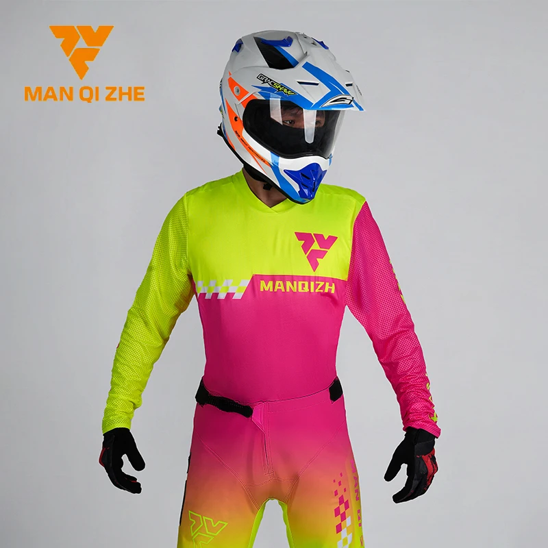 FEHER Men's Motocross Set Summer Lightweight Breathable Motocross Outfit Sweat-absorbent and Wear-resistant Off-road Riding Gear
FEHER Men's Motocross Set Summer Lightweight Breathable Motocross Outfit Sweat-absorbent and Wear-resistant Off-road Riding Gear