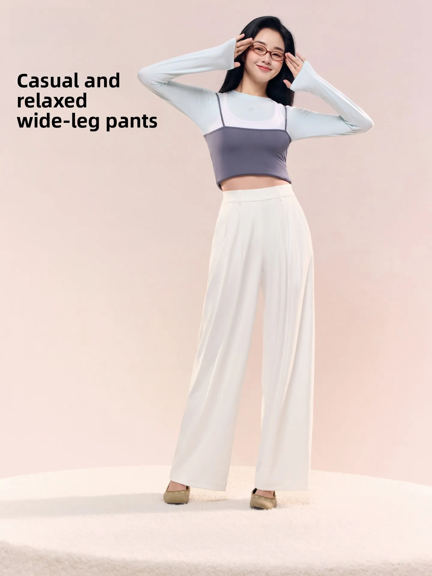 SIINSIIN Women's Wide Leg Pants Casual Drapey Breathable Anti-Static Faion White Versatile Autumn Winter New Arrival
SIINSIIN Women's Wide Leg Pants Casual Drapey Breathable Anti-Static Faion White Versatile Autumn Winter New Arrival