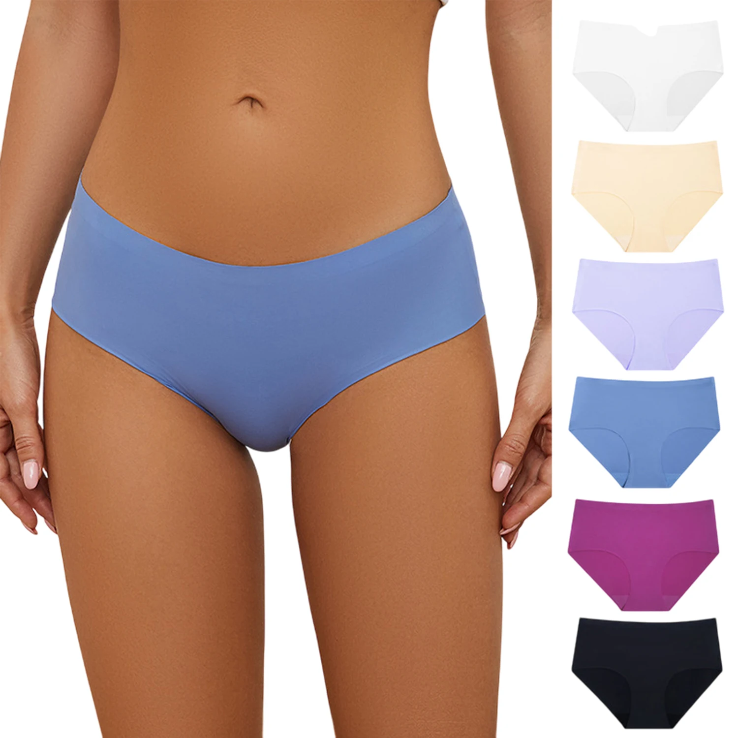 Women's No Show Seamless Underwear, Amazing Stretch & No Panty Lines, Breathable And Comfortable 4 Pack
Women's No Show Seamless Underwear, Amazing Stretch & No Panty Lines, Breathable And Comfortable 4 Pack