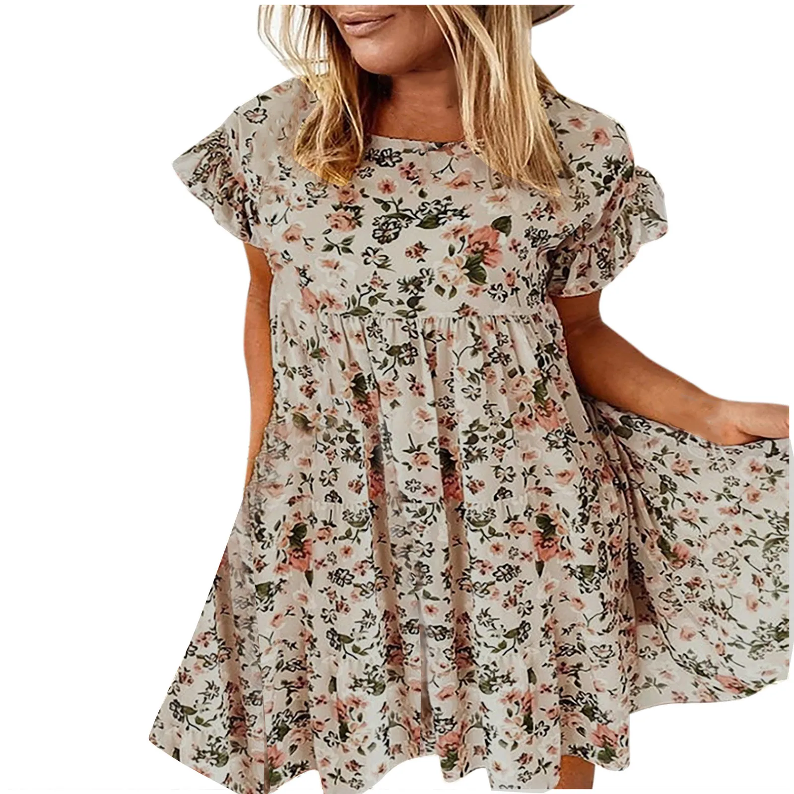 Women's Summer Ruffed Sleeve Small Floral Print A-line Big Swing Dress Women Dress 2025 Trend Womens Summer Dress Casual Women
Women's Summer Ruffed Sleeve Small Floral Print A-line Big Swing Dress Women Dress 2025 Trend Womens Summer Dress Casual Women