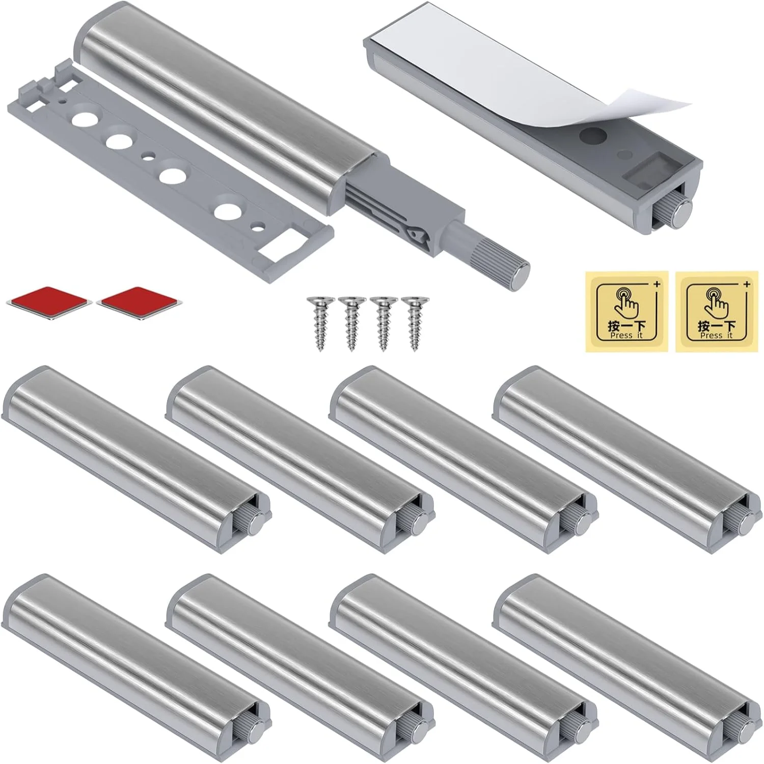Push Latches for Cabinets Jiayi 6 Pack Push to Open Cabinet Hardware Push Touch Latch Door Push Release Latch for Drawer Closur
Push Latches for Cabinets Jiayi 6 Pack Push to Open Cabinet Hardware Push Touch Latch Door Push Release Latch for Drawer Closur