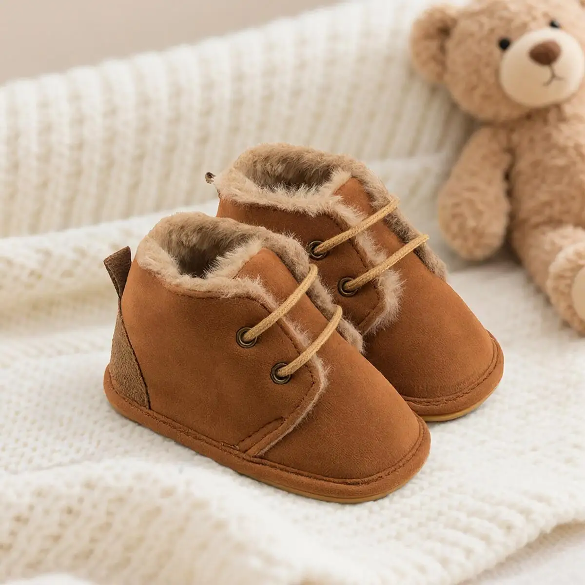 Newborn Baby Boy Girl Snow Boots Fashion Versatile Multicolor Fleece-lined First Walkers Soft Anti-slip Rubber Sole 0-18 Months
Newborn Baby Boy Girl Snow Boots Fashion Versatile Multicolor Fleece-lined First Walkers Soft Anti-slip Rubber Sole 0-18 Months