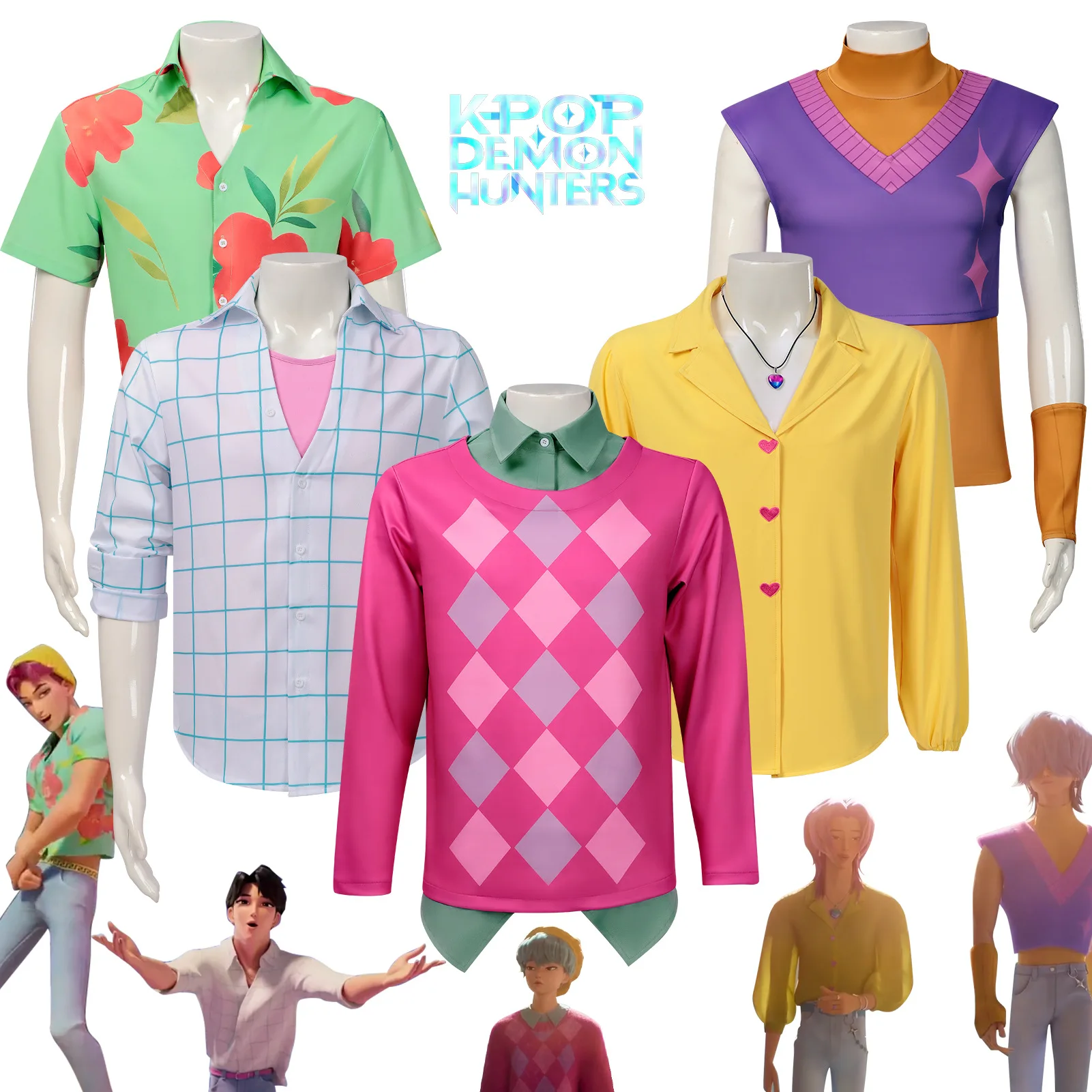Kids Kpop Demon Hunters Saja Boys Jinu Abby Baby Romance Mystery Cosplay T-shirt Costume For Bys Group Idol Roleplay Halloween
Kids Kpop Demon Hunters Saja Boys Jinu Abby Baby Romance Mystery Cosplay T-shirt Costume For Bys Group Idol Roleplay Halloween