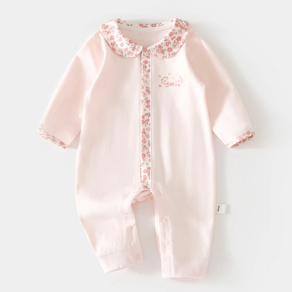 Baby Girls Clothes Spring Autumn 100% Cotton Baby Rompers Turn-Down Collar Floral Patchwork Infant Boy Jumpsuit New Arrival
Baby Girls Clothes Spring Autumn 100% Cotton Baby Rompers Turn-Down Collar Floral Patchwork Infant Boy Jumpsuit New Arrival