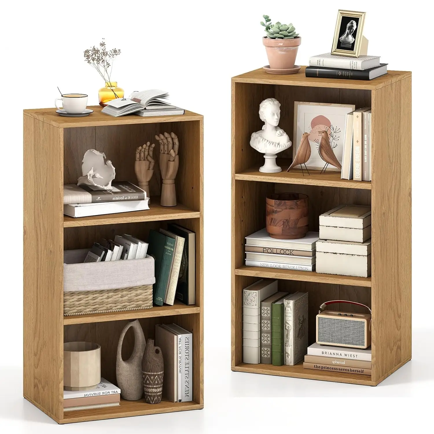 3-Cube Bookcase, Floor Standing Open Bookshelf w/7-Position Adjustable Shelf, Anti-Toppling Kits, 3-Tier Cubby, Customized
3-Cube Bookcase, Floor Standing Open Bookshelf w/7-Position Adjustable Shelf, Anti-Toppling Kits, 3-Tier Cubby, Customized