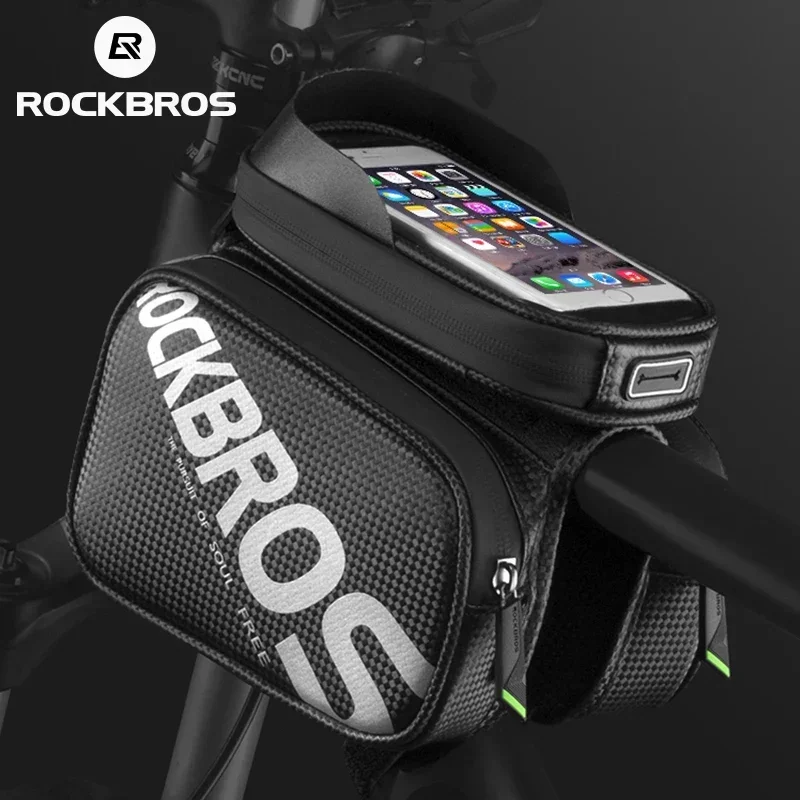 ROCKBROS Bicycle Bag Rainproof Touch Screen Phone Top Tube Bag MTB Road Bike Frame Front Saddle Bag & Pannier Bike Accessories
ROCKBROS Bicycle Bag Rainproof Touch Screen Phone Top Tube Bag MTB Road Bike Frame Front Saddle Bag & Pannier Bike Accessories
